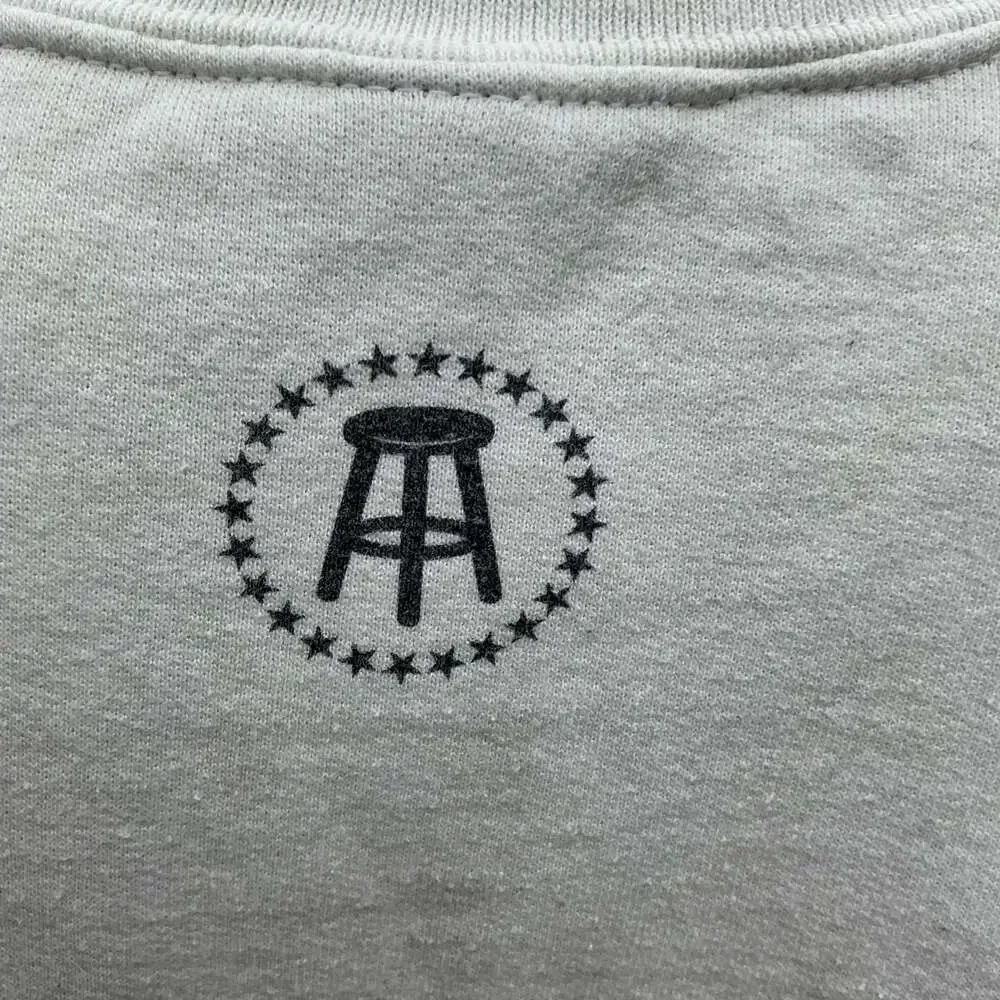 Barstool Sports Gilden Joe Brr Burrow Graphic Crewneck Sweatshirt White Small